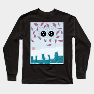 Kids Feathers and Flight Stick Figure Long Sleeve T-Shirt